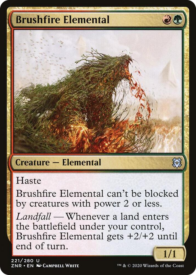 0221 Brushfire Elemental U Zendikar Rising