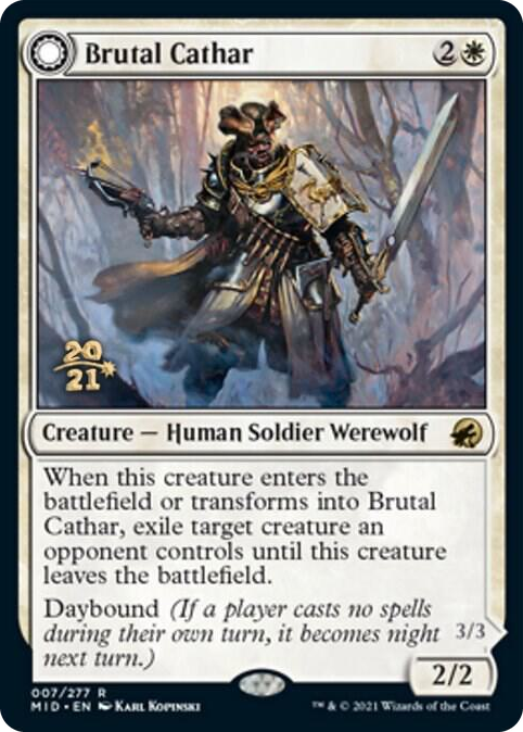 0007 Brutal Cathar R Prerelease Cards