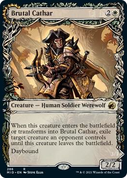 0286 Brutal Cathar (Showcase) R Innistrad: Midnight Hunt