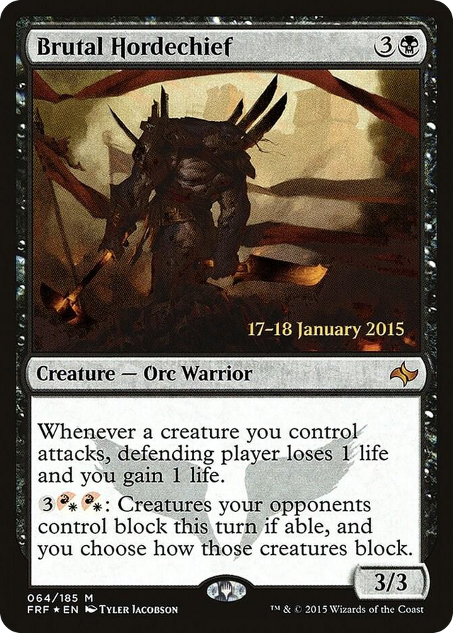 0064 Brutal Hordechief P Prerelease Cards