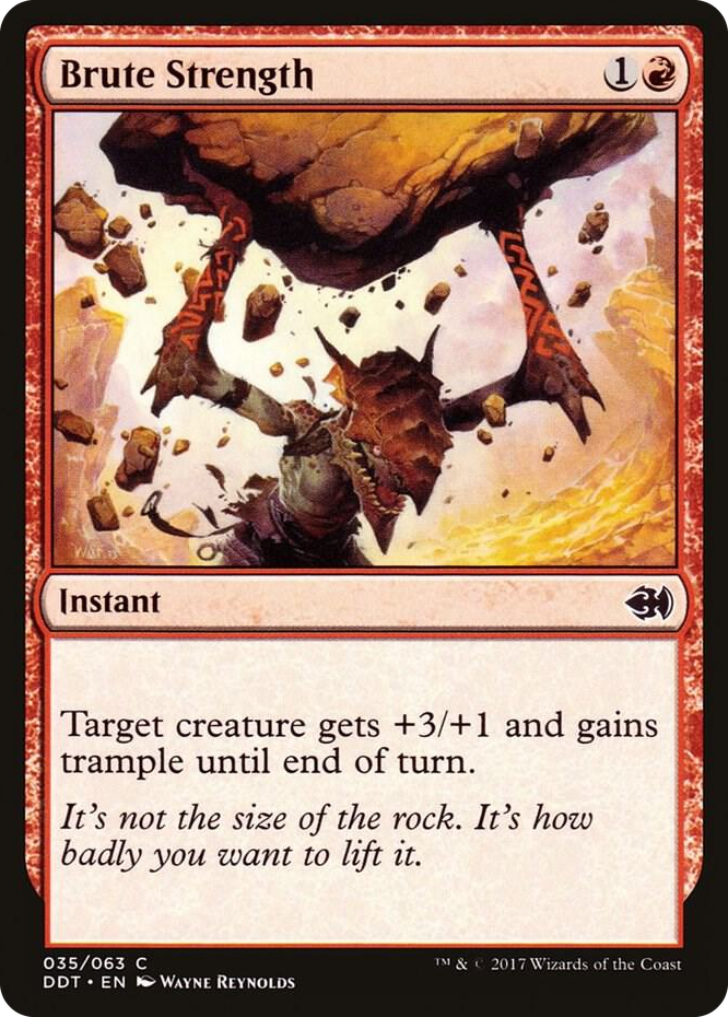 0035 Brute Strength C Duel Decks: Merfolk vs. Goblins