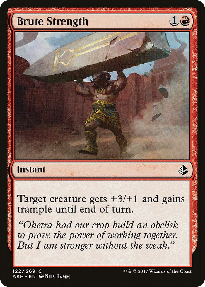 Brute Strength #122 C - Amonkhet Pokemon card