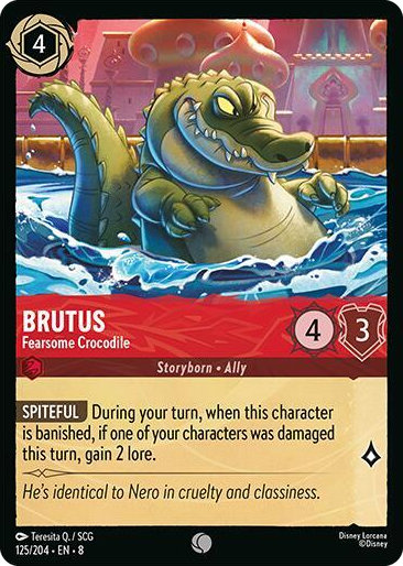 0125 Brutus - Fearsome Crocodile Common Reign of Jafar