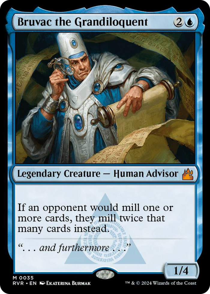 Bruvac the Grandiloquent #35 M - Ravnica Remastered Pokemon card