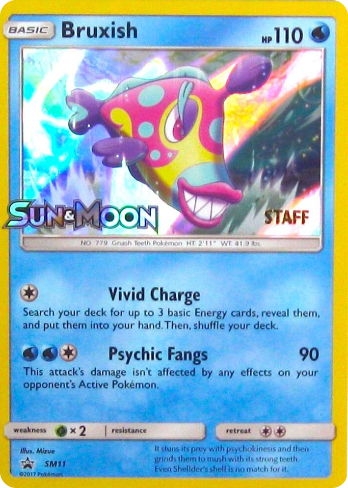 SM011 Bruxish - SM11 (Prerelease) [Staff] Promo SM Promos