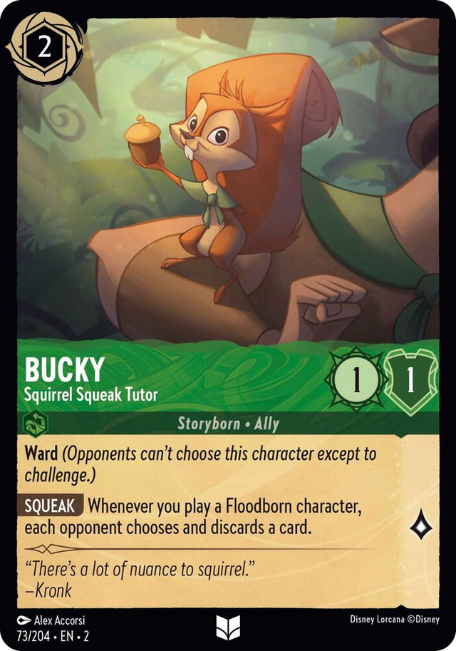 0073 Bucky - Squirrel Squeak Tutor Uncommon Rise of the Floodborn