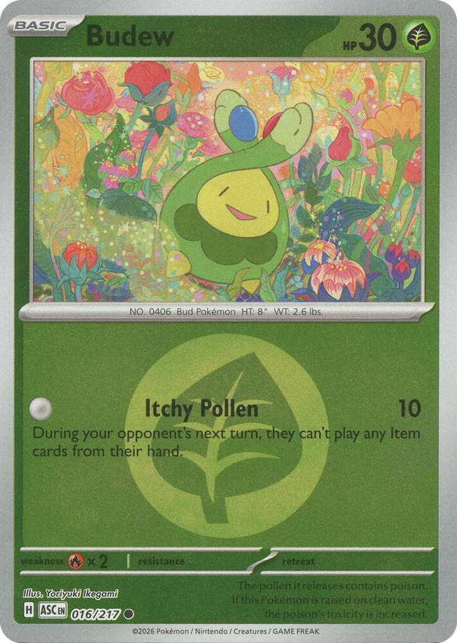 0016 Budew - 016/217 (Energy Symbol Pattern) Common Ascended Heroes