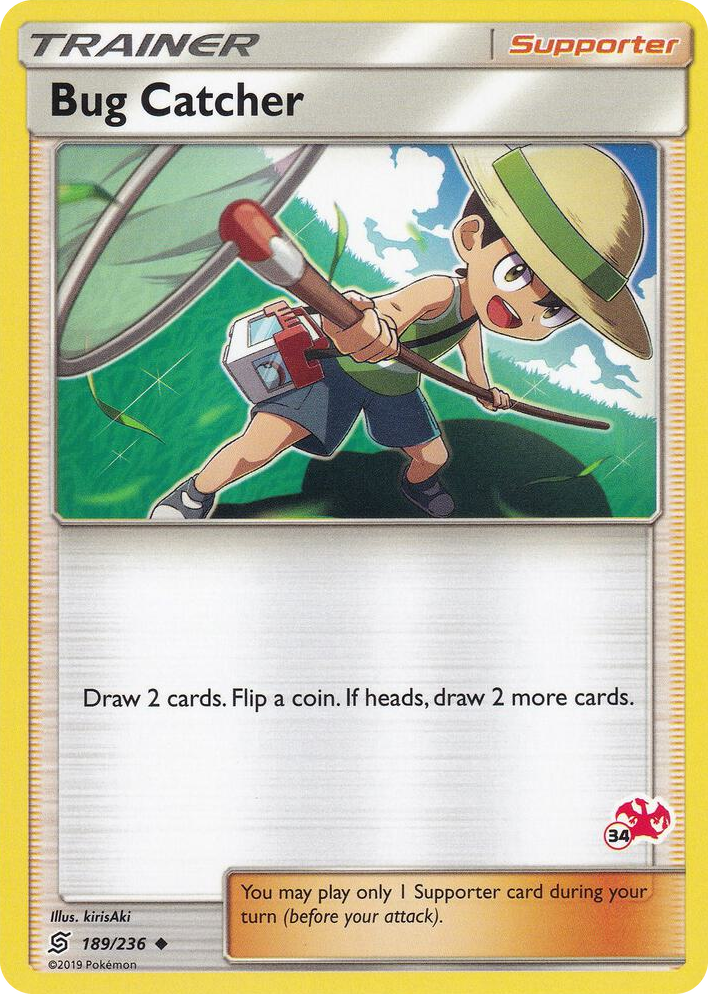 0189 Bug Catcher - 189/236 (#34 Charizard Stamped) Promo Battle Academy