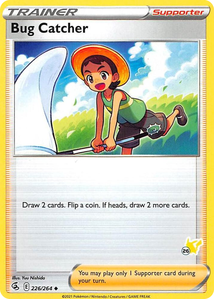 0226 Bug Catcher - 226/264 (#26 Pikachu Stamped) Promo Battle Academy 2022