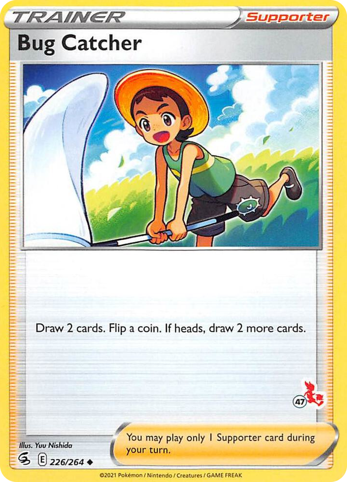 0226 Bug Catcher - 226/264 (#47 Cinderace Stamped) Promo Battle Academy 2022