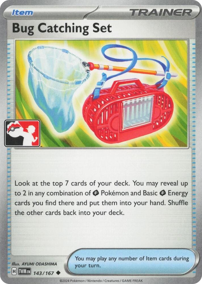 0143 Bug Catching Set - 143/167 (Left Stamp) Uncommon Prize Pack Series Cards