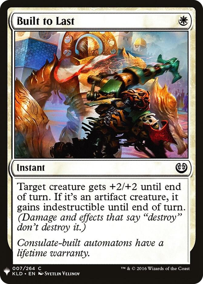 Built to Last #7 C - The List Reprints Pokemon card