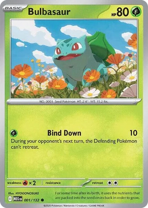 0001 Bulbasaur Common Mega Evolution