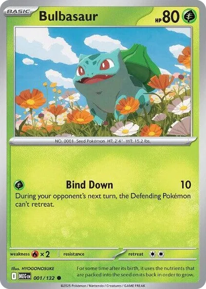 0001 Bulbasaur Common Mega Evolution