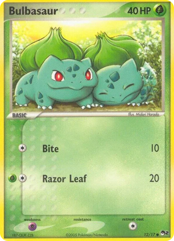 0012 Bulbasaur Common POP Series 2
