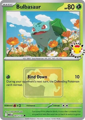 0001 Bulbasaur (Pokemon Day 2026) Common Miscellaneous Cards & Products