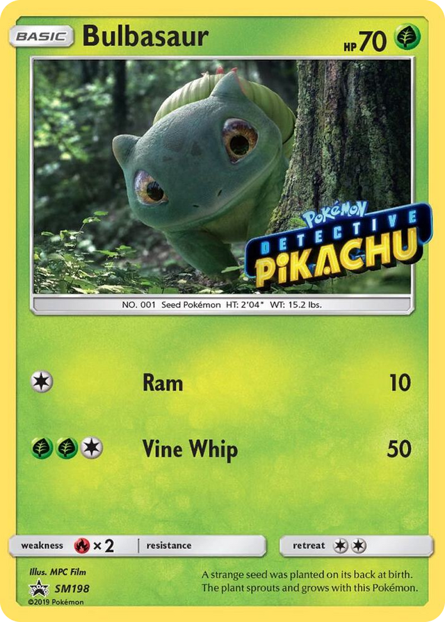 SM198 Bulbasaur - SM198 (Detective Pikachu Stamped) Promo SM Promos