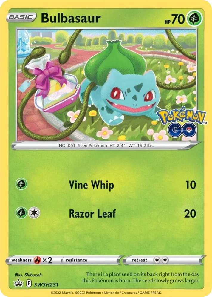 0231 Bulbasaur - SWSH231 Promo Sword & Shield Promo Cards
