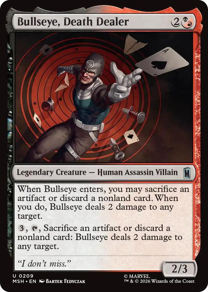 0209 Bullseye, Death Dealer U Marvel Super Heroes