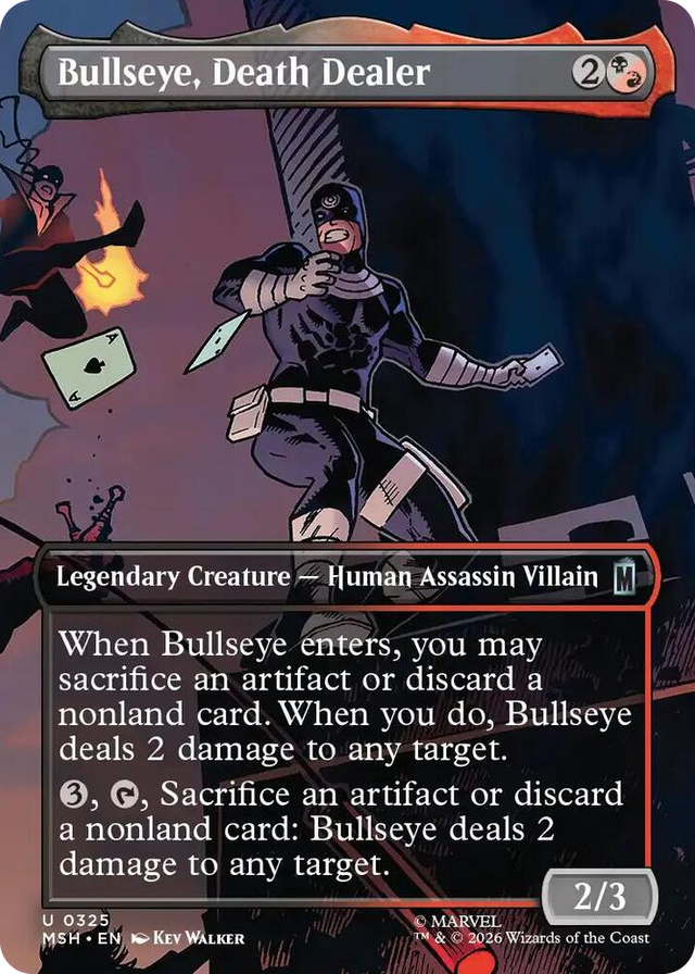 0325 Bullseye, Death Dealer (Borderless) U Marvel Super Heroes