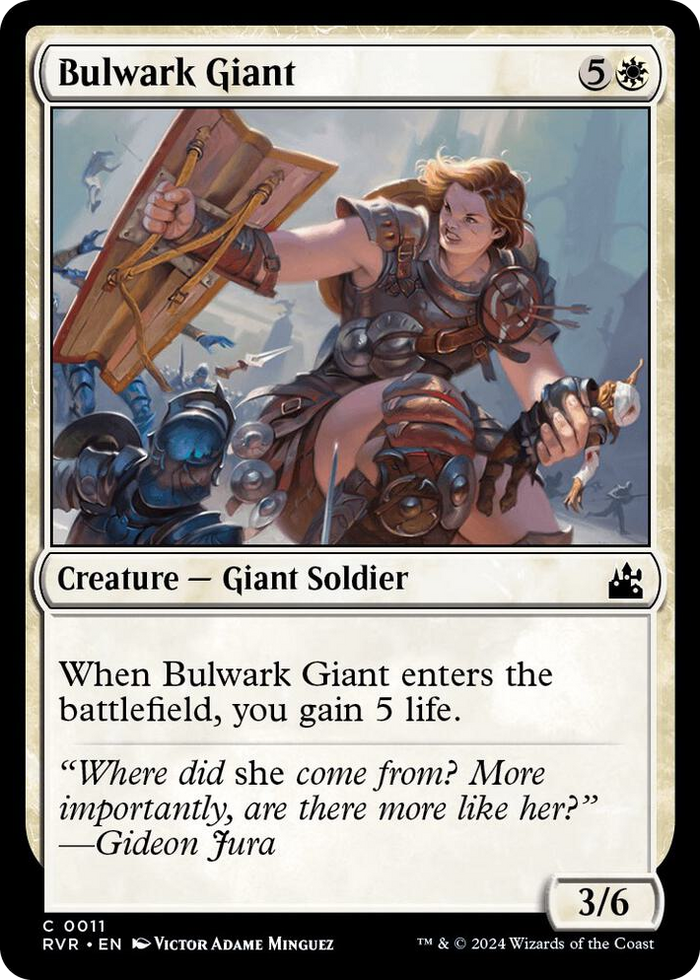 Bulwark Giant #11 C - Ravnica Remastered Pokemon card