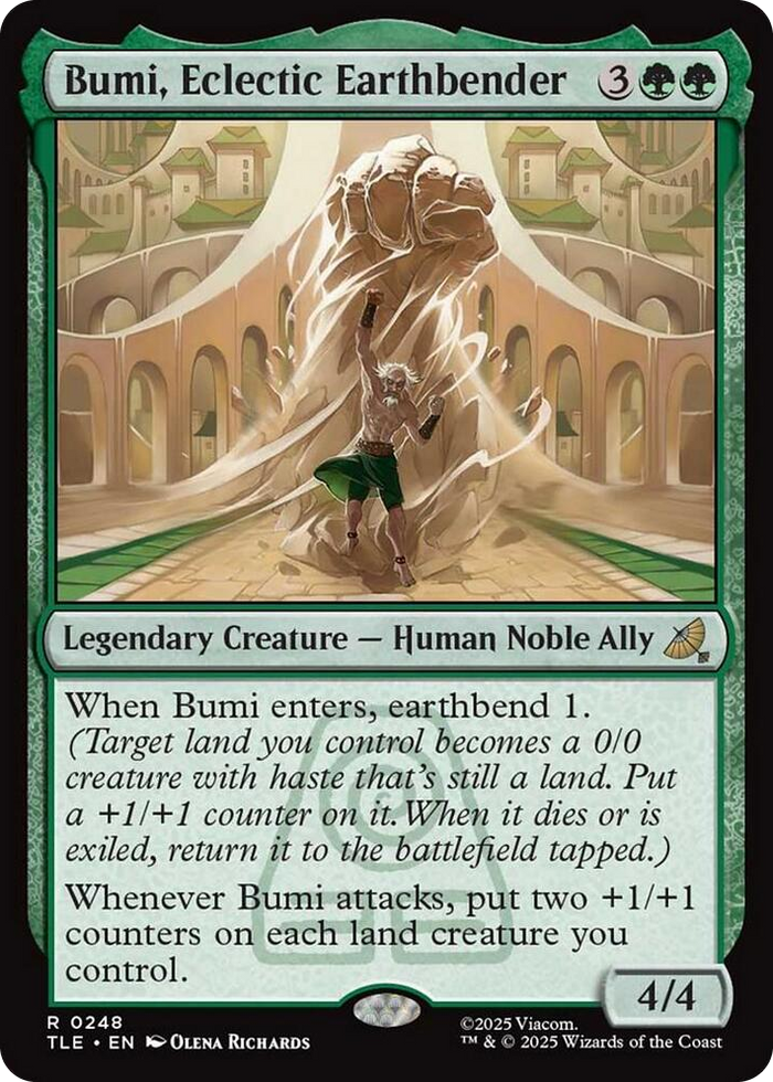 Bumi, Eclectic Earthbender #248 R - The Last Airbender: Eternal-Legal Pokemon card