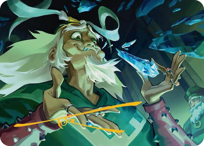 Bumi, King of Three Trials Art Card (Gold-Stamped Signature) #14 S - Art Series: Avatar: The Last Airbender Pokemon card
