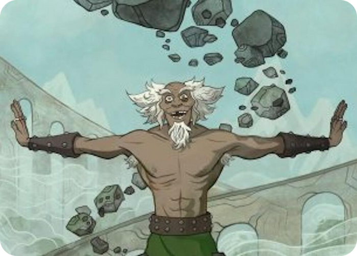 Bumi, Unleashed Art Card #46 S - Art Series: Avatar: The Last Airbender Pokemon card