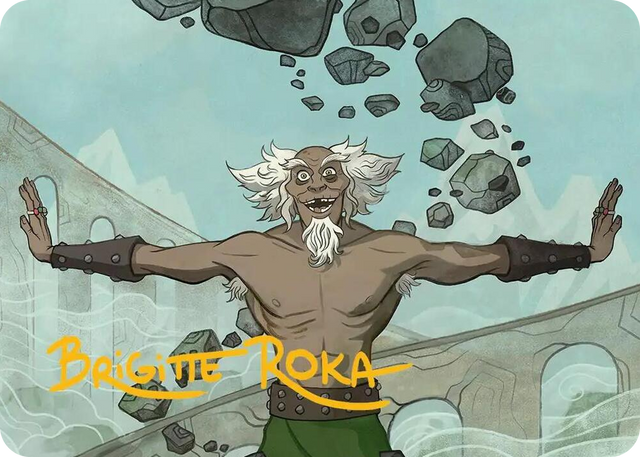 0046 Bumi, Unleashed Art Card (Gold-Stamped Signature) S Art Series: Avatar: The Last Airbender
