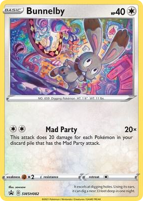 0082 Bunnelby - SWSH082 Promo Sword & Shield Promo Cards
