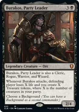 Burakos, Party Leader #653 M - Commander Legends: Battle for Baldur's Gate Pokemon card