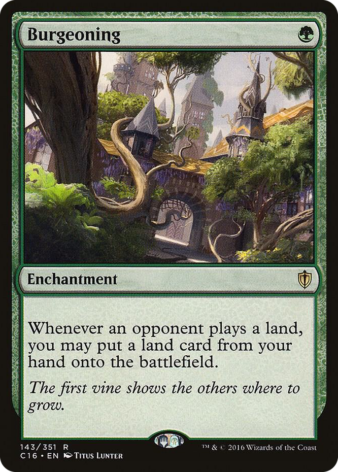 Burgeoning #143 R - Commander 2016 Pokemon card