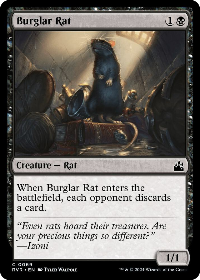 0069 Burglar Rat C Ravnica Remastered