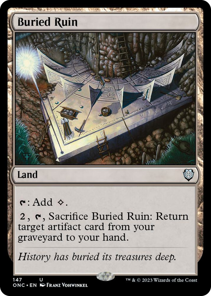 Buried Ruin #147 U - Commander: Phyrexia: All Will Be One Pokemon card