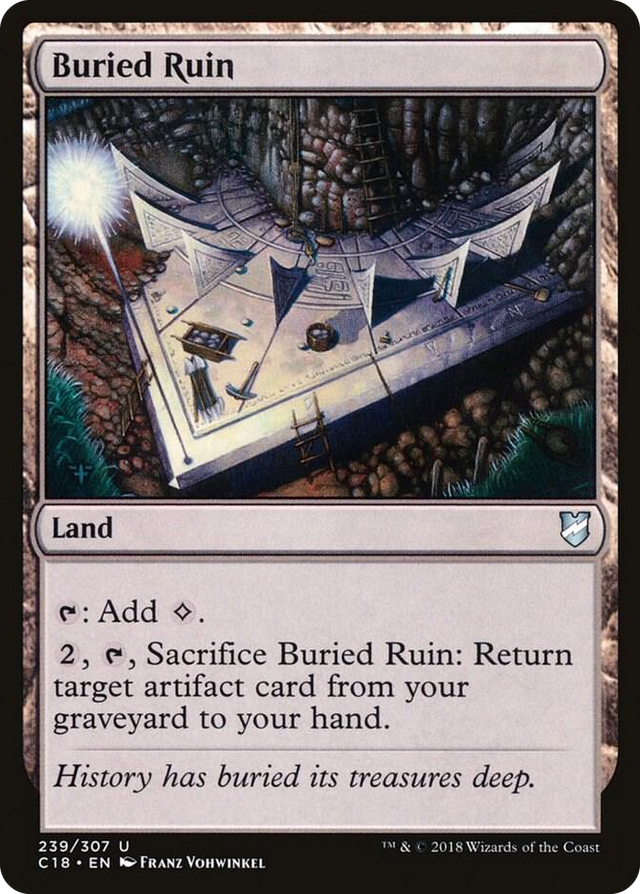 0239 Buried Ruin U Commander 2018