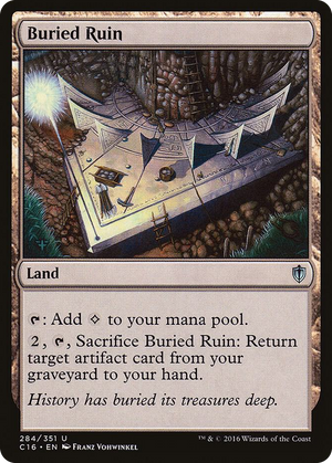 0284 Buried Ruin U Commander 2016