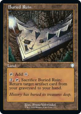 0177 Buried Ruin (Retro Frame) U Commander: The Brothers' War