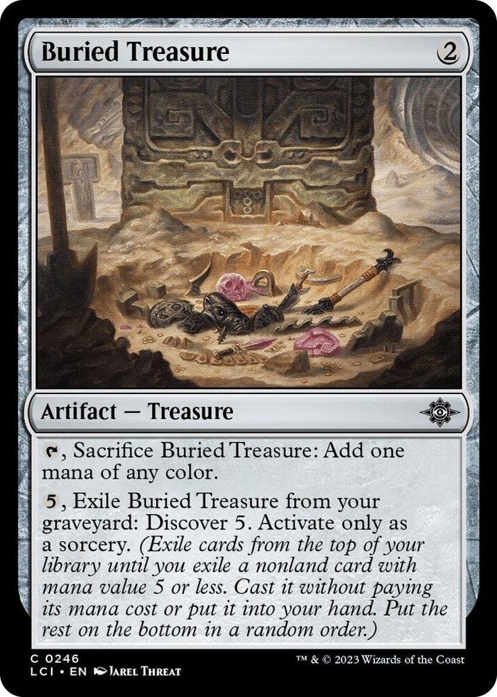Buried Treasure #246 C - The Lost Caverns of Ixalan Pokemon card