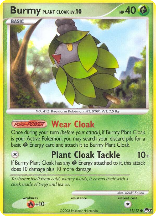 0011 Burmy Plant Cloak Common POP Series 7