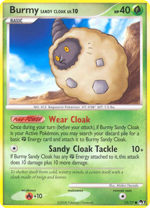 0012 Burmy Sandy Cloak Common POP Series 7