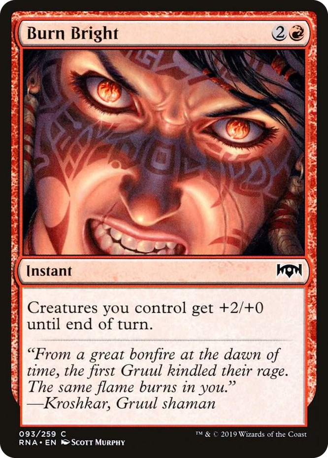 0093 Burn Bright C Ravnica Allegiance