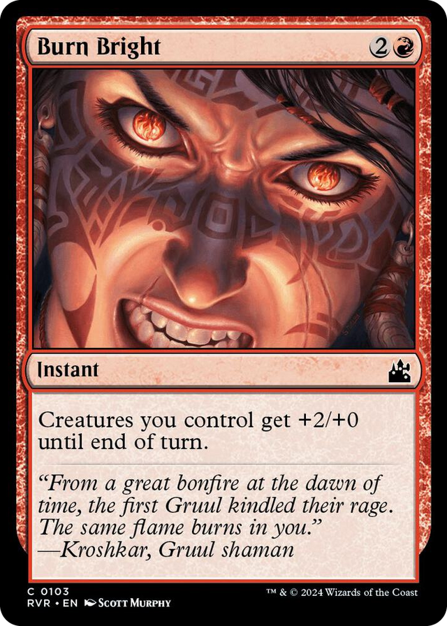 0103 Burn Bright C Ravnica Remastered