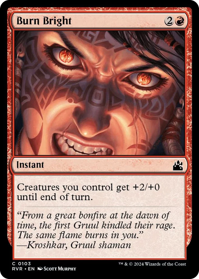 0103 Burn Bright C Ravnica Remastered