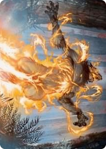 0042 Burn the Accursed Art Card S Art Series: Innistrad: Midnight Hunt