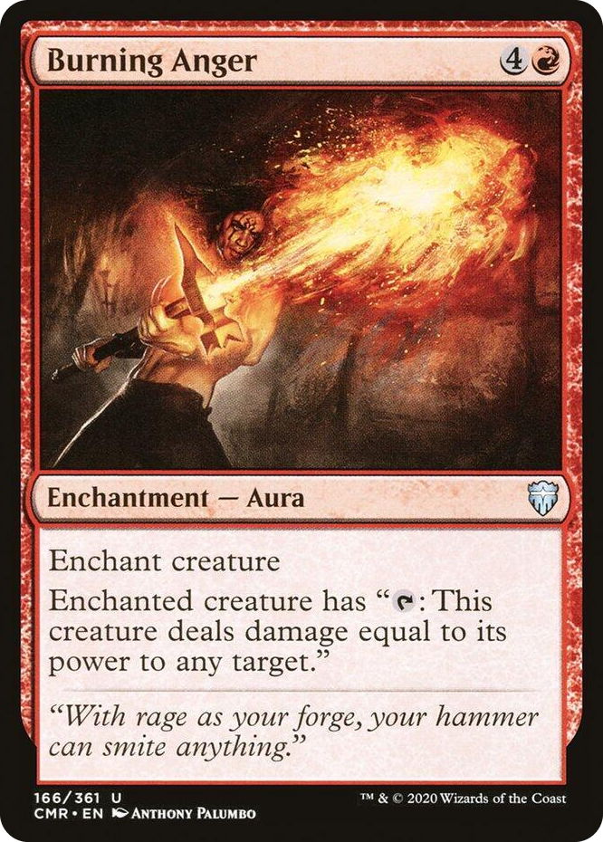 0166 Burning Anger U Commander Legends