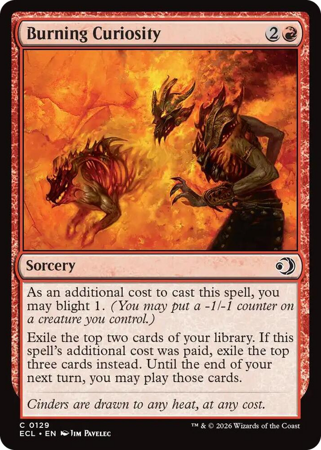0129 Burning Curiosity C Lorwyn Eclipsed