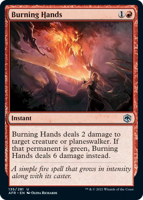 0135 Burning Hands U Adventures in the Forgotten Realms