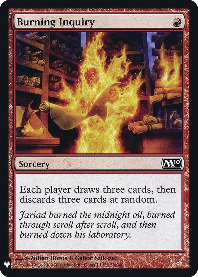 0128 Burning Inquiry C The List Reprints