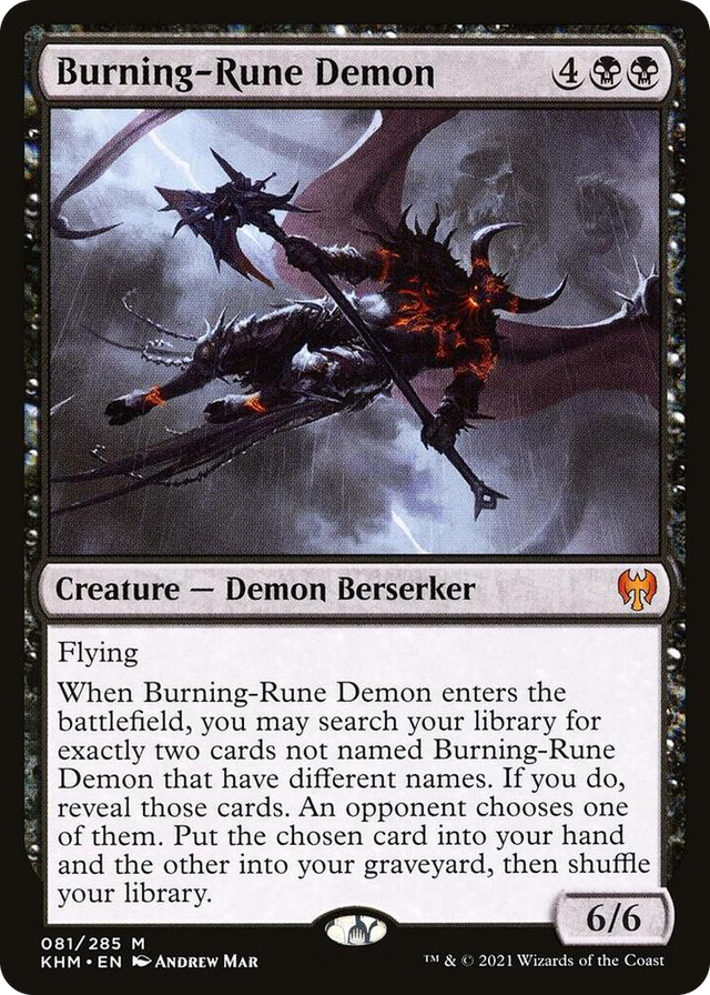 0081 Burning-Rune Demon M Kaldheim