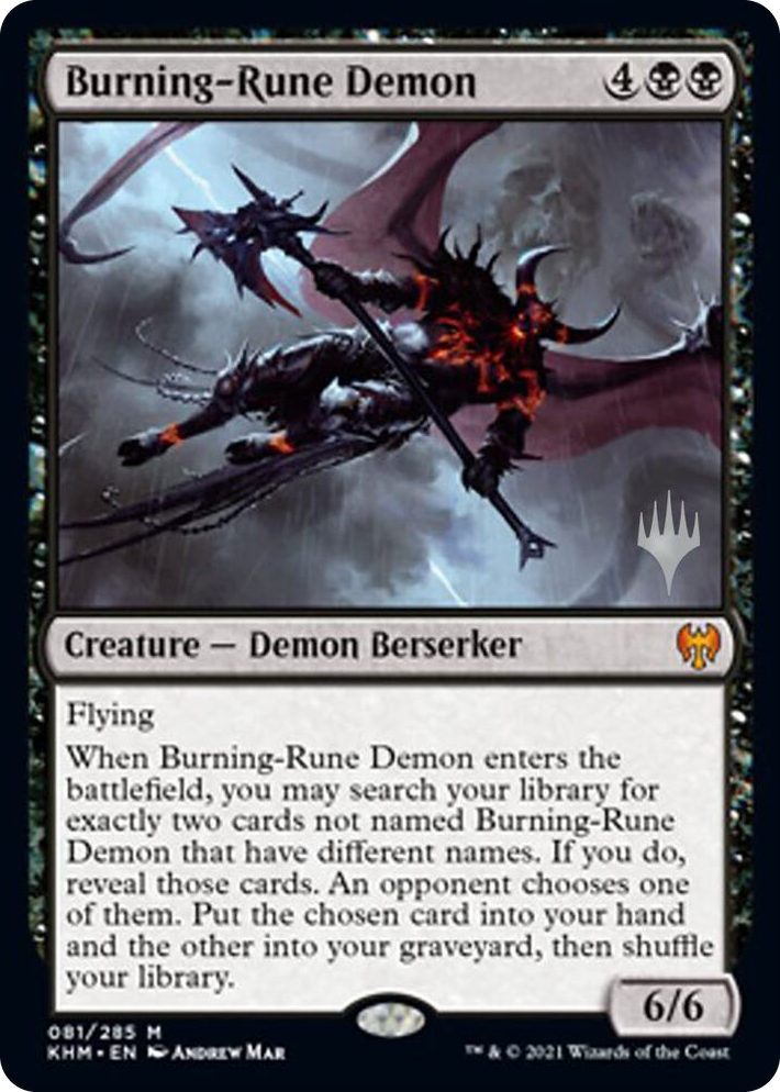 0081 Burning-Rune Demon M Promo Pack: Kaldheim